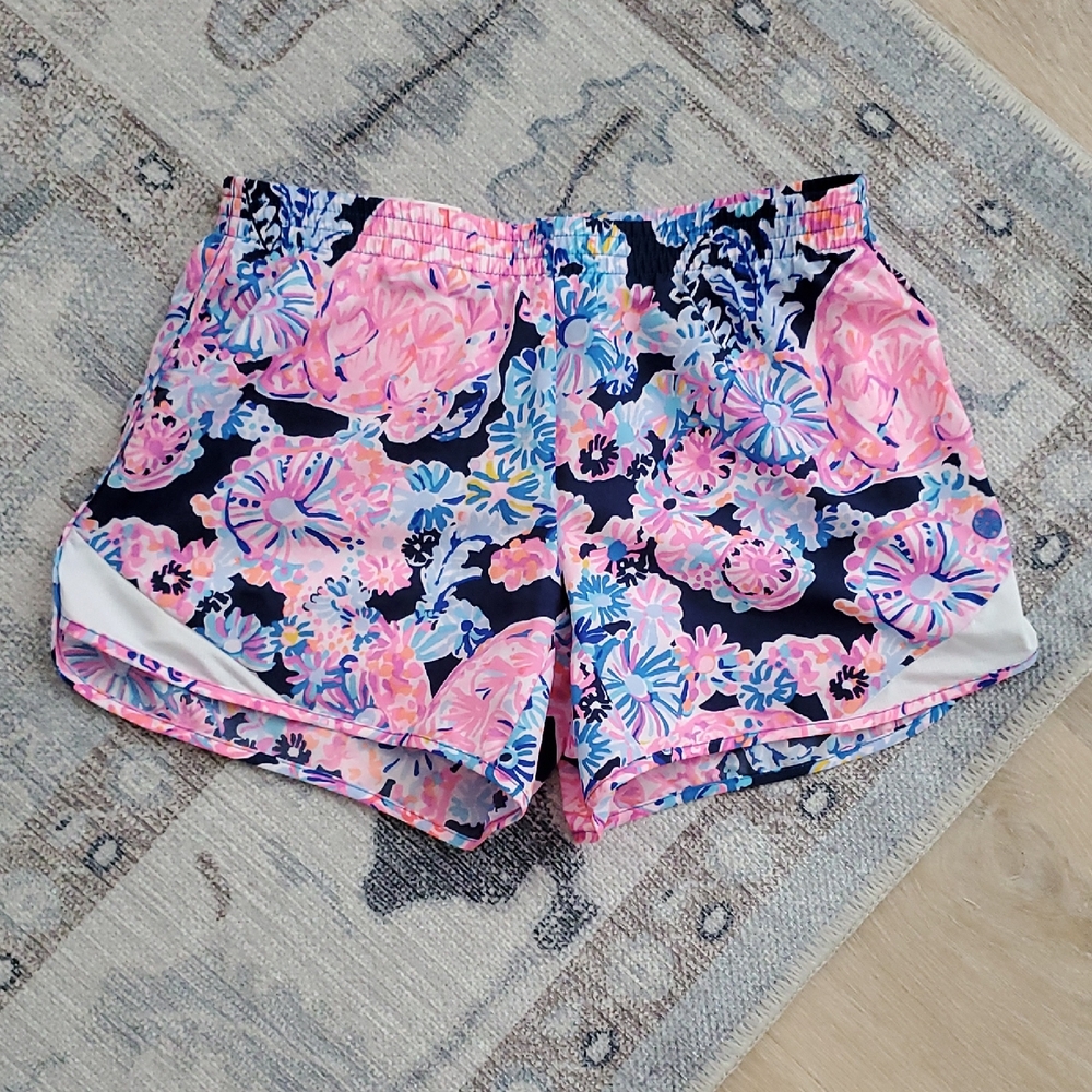 Lilly Pulitzer Luxletic Ocean Trail Running Shorts SzXS